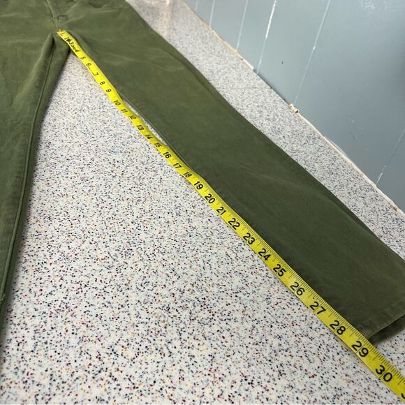 MOTHER The Looker High Waisted Ankle Skinny Jeans Olive Green Women's Size 27 - Picture 14 of 14